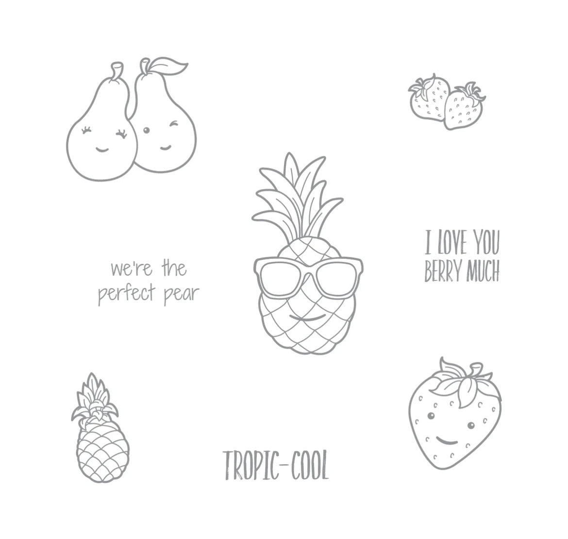 Tropic-Cool Rubber Stamp Set