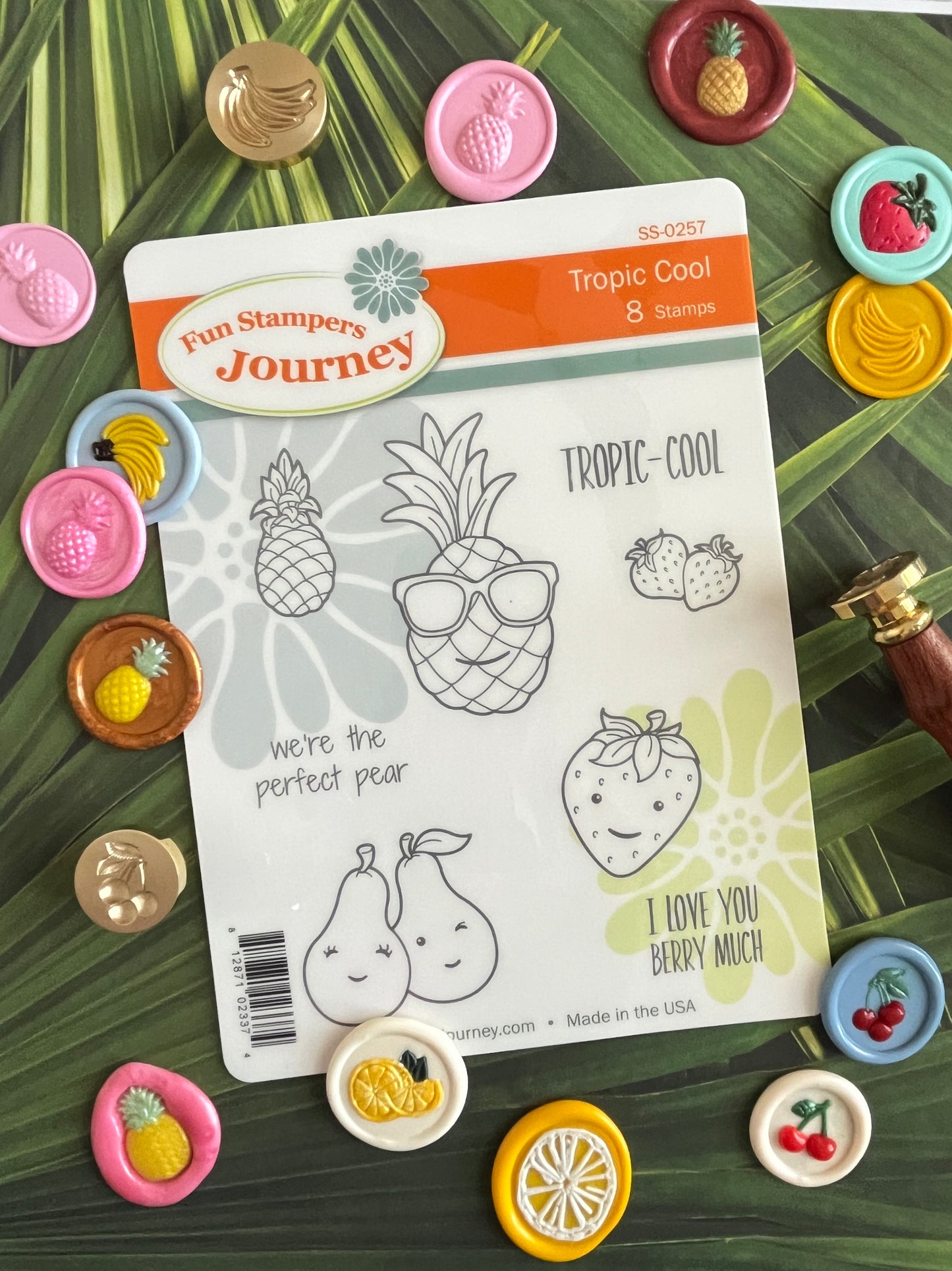 Tropic-Cool Rubber Stamp Set