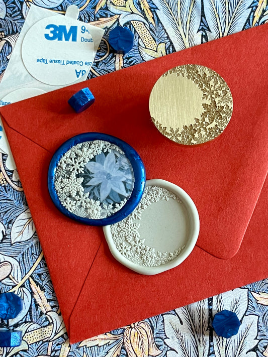 Crescent Snowflake Frame